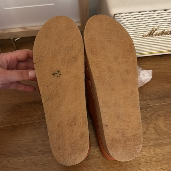 Bryr Tan Leather Mules with Fringe Detail - Picture 4 of 8